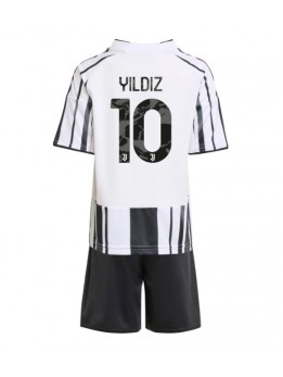Juventus Kenan Yildiz #10 Replika Hemmakläder Barn 2025-26 Kortärmad (+ byxor)